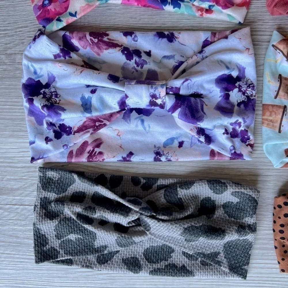 FALL headbands 8 prints and floral EUC